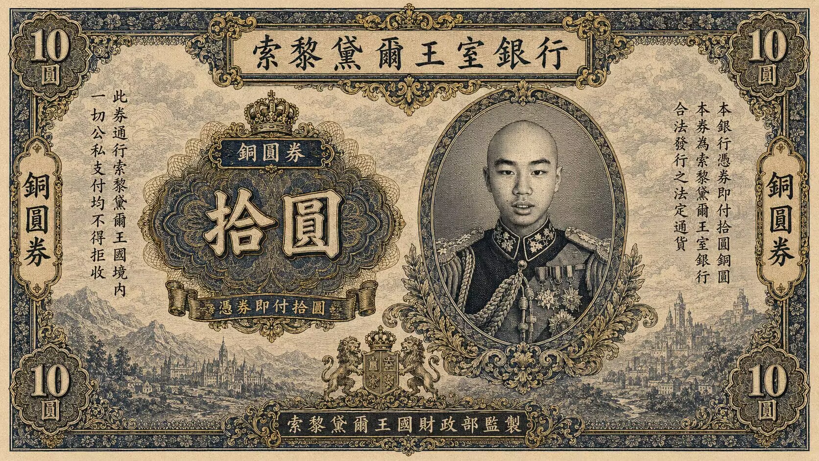 索黎黛尔铜圆券正面